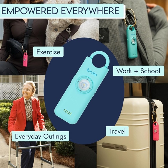 NWT/NIB • She’s Birdie - The Original Personal Safety Alarm Keychain (Aqua) - Picture 8 of 10